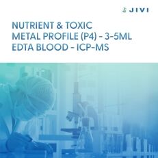 Nutrient & Toxic Metal Profile (P4) – <small>3-5ml EDTA Blood – ICP-MS</small>